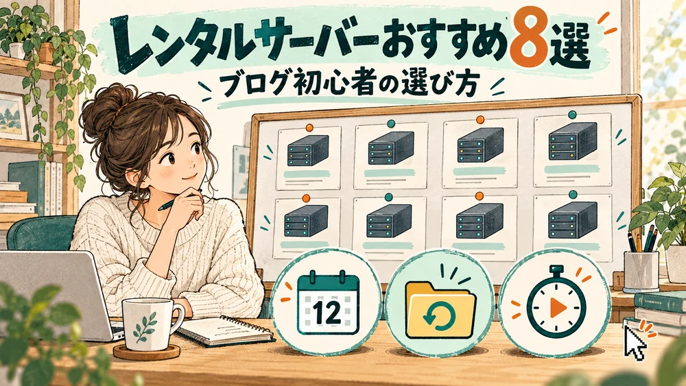 レンタルサーバーおすすめ8選の記事のアイキャッチ